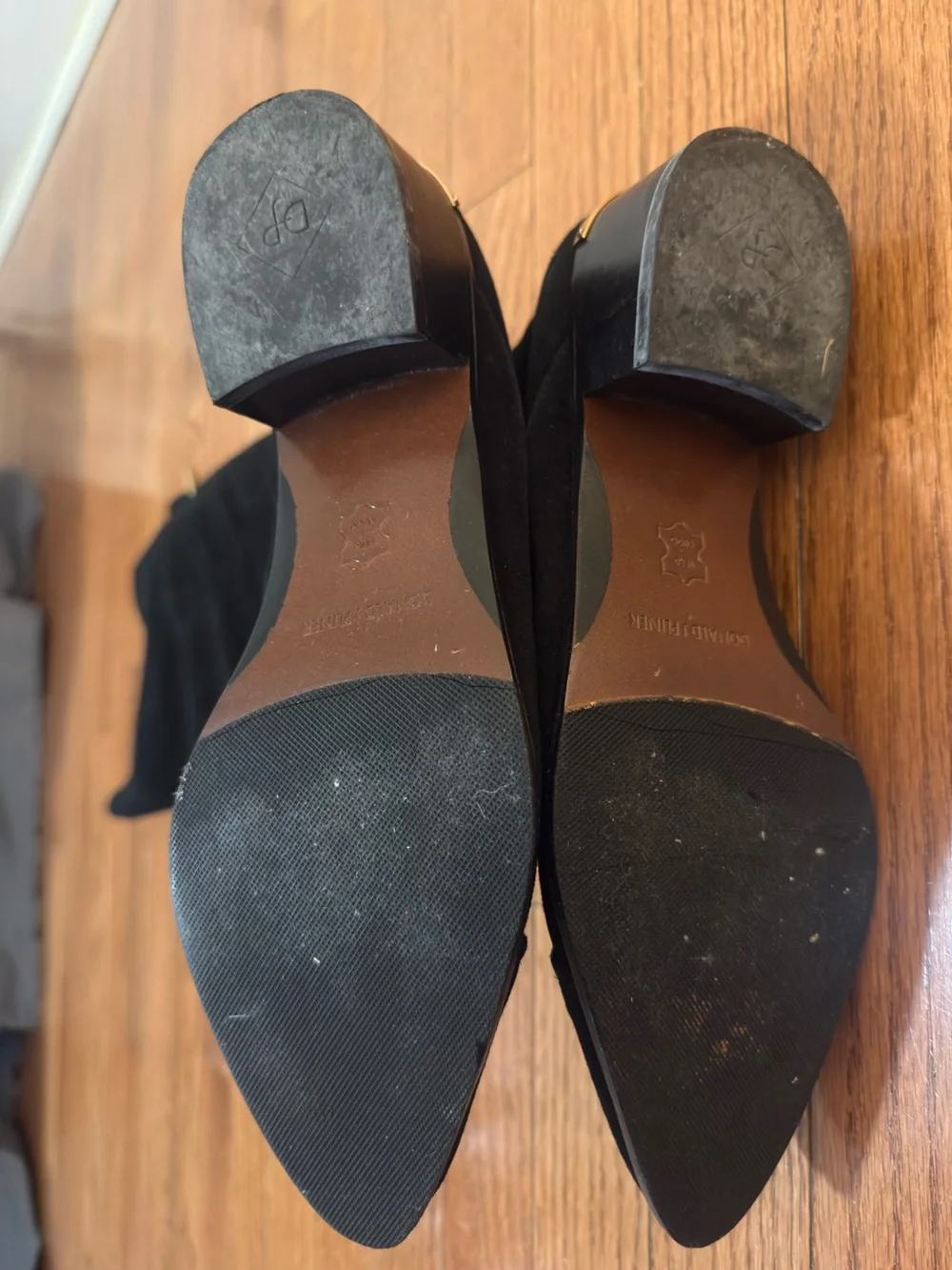 Donald J. Pliner Black Over-the-Knee Suede Boots